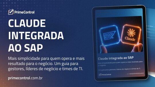 Capa do e-book Claude integrada ao SAP